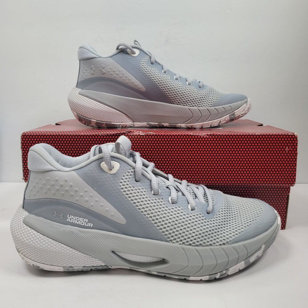 Under Armour UA HOVR Breakthru Women's Gray Basketball Shoes 3024398-101 US Sz 9